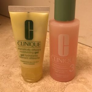 Clinique Moisturizer and number 3 toner